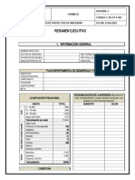 Resumen Ejecutivo: 1. Información General