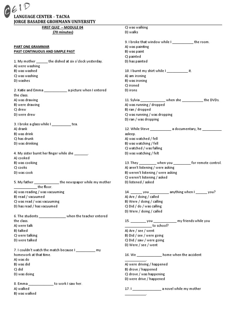 First quiz module 04 pdf