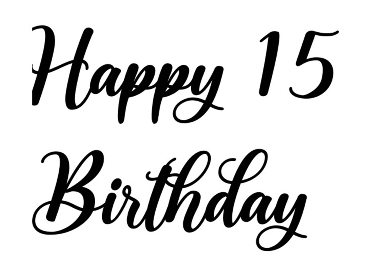 Happy 15 Birthday PDF