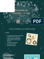 Retomada Do Conteúdo - 6° Ano: Filosofia - 7° Ano Prof. Luis