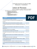 Inventario de Weissman