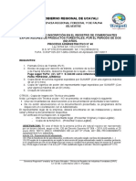 Gobierno Regional de Ucayali: Requisitos