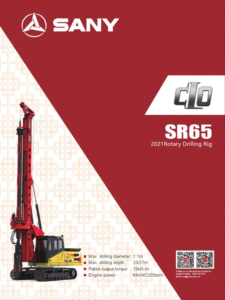 Max drilling diameter 1 1m max drilling depth 20 27m rated output