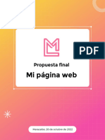 Mi Página Web: Propuesta Final