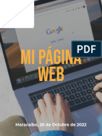 Mi Página WEB: Maracaibo, 26 de Octubre de 2022