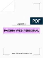 Página Web Personal: Unidad Ii