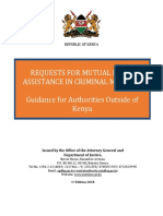 Mla Guidelines in Criminal Matters For Authorities Outside of Kenya