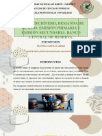 Oferta de Dinero, Demanda de Dinero. Emisión Primaria Y Emisión Secundaria. Banco Central de Reserva