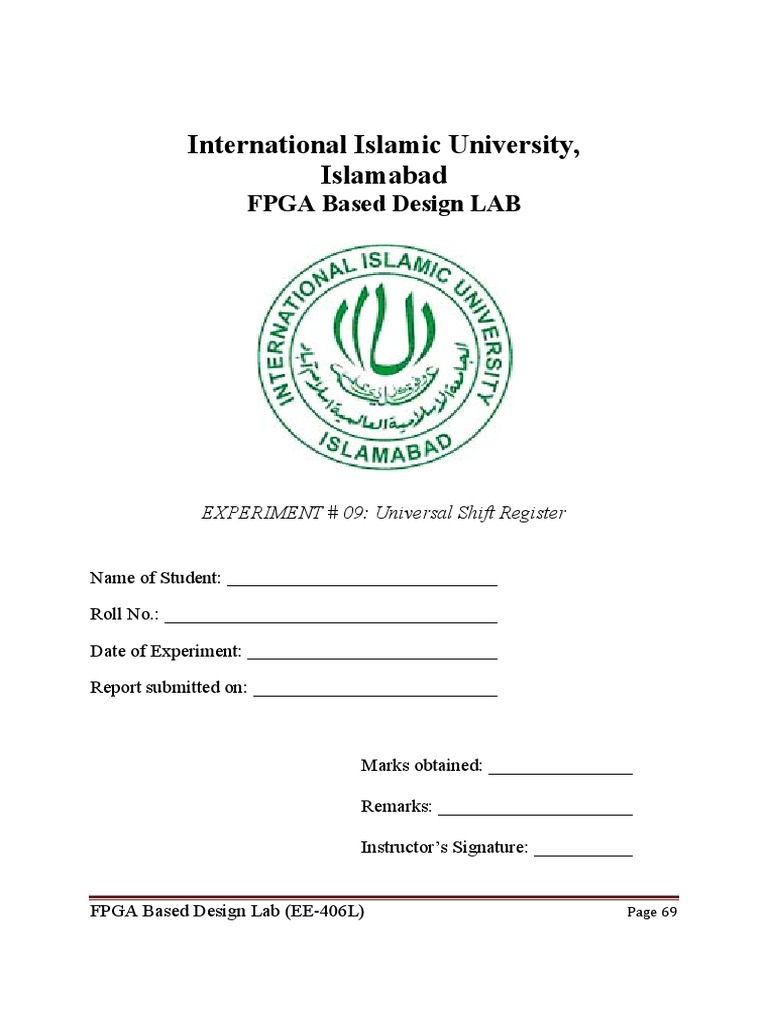 Universal Shift Register Design Lab | PDF | Electronic Engineering ...