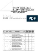 KISI-KISI US SD MATEMATIKA 2022-2023 Fix