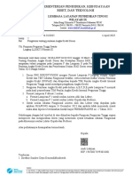 Surat Pengaturan Tentang Penilaian Angka Kredit Dosen Dan Contoh Pengisian Lampiran F