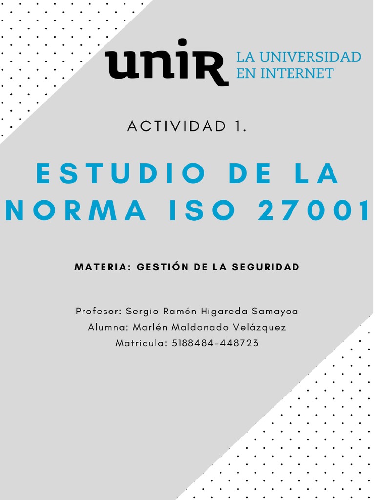 Estudio de la norma iso 27001 pdf contrase a seguridad