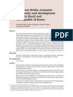 The Great Divide: Economic Complexity and Development Paths in Brazil and The Republic of Korea