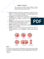 Resumo de Divisão Celular: Mitose e Meiose - Sanar Medicina