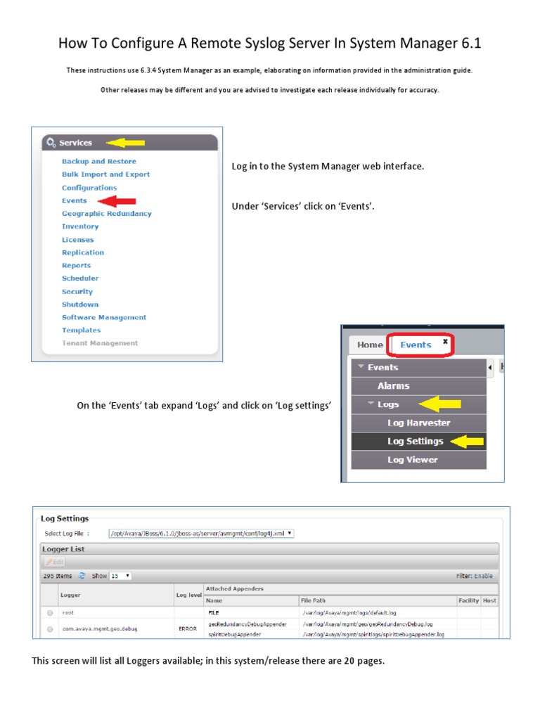 How to configure a remote Syslog server | PDF | Information Technology ...