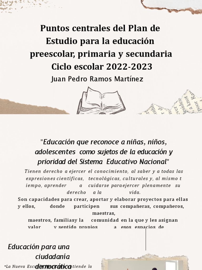 Puntos Clave del Plan de Estudios 2022 | PDF | Plan de estudios ...