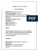 Curriculum Vitae: Datos Generales