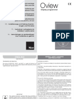 Manual de Utilizare Unitate de Comanda Pentru Programare Si Diagnosticare Nice OVIEW Functii Multiple Conexiune BUS T4