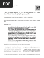 Cancer Incidence Estimates For 2022 Projection.99848