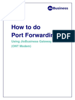 How to do Port Forwarding using a JioBusiness Gateway Device