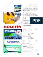 Semana 02 Álgebra