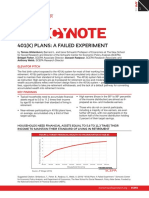 401k Plans A Failed Experiment