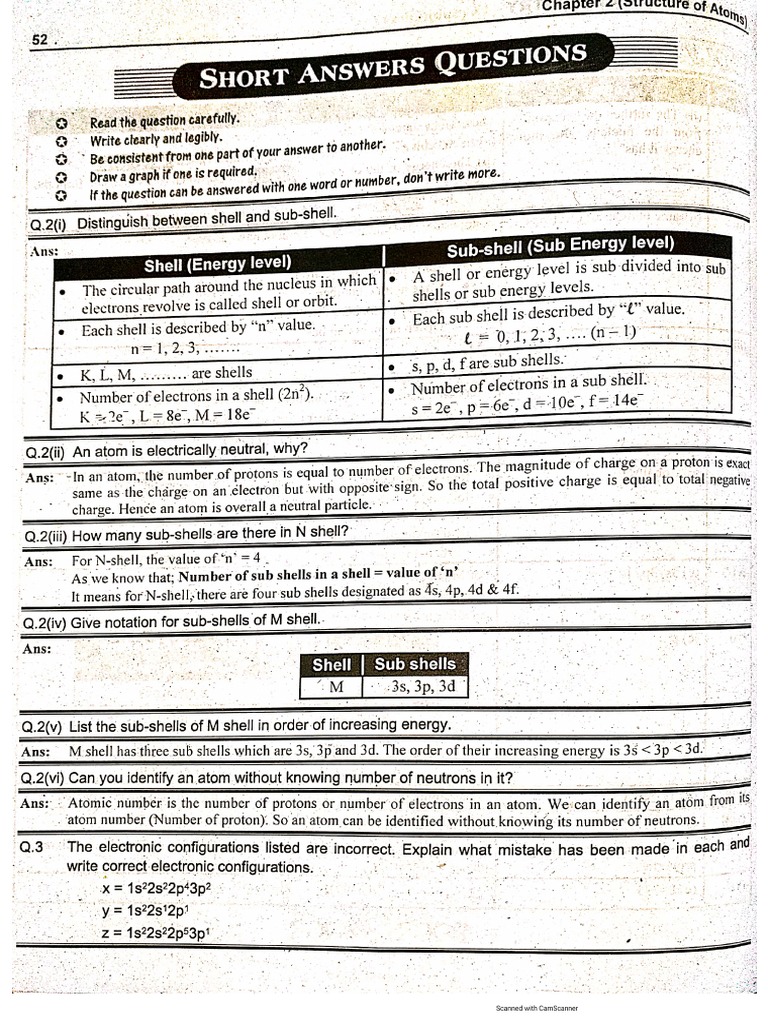 Chapter 2 - Structure of Atoms | PDF