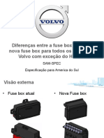 Diferenças Entre A Fuse Box Atual e A Nova Fuse Box para Todos Os Ônibus Da Volvo Com Exceção Do Híbrido