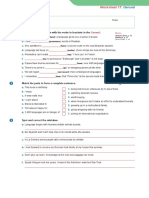 Complete Each Sentence With The Verbs in Brackets in The .: A. B. C. D. E. F. G. H. I. J