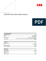 E 93/32 Fuse Switch Disconnector: Product-Details