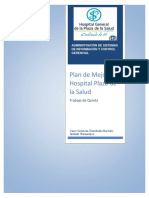 Plan de Mejora Hospital Plaza de La Salud