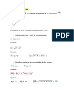 Modulo y Operaciones Con Vectores