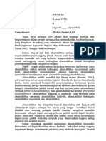 Journal Program Pelatihan: Latsar PPPK Angkatan: 1 Nama Pelatihan: Agenda - (Akuntabel) Nama Peserta: Wahyu Isnaini, S.PD