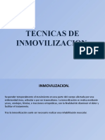 Tecnicas de Inmovilizacion