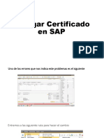 Agregar Certificado en SAP