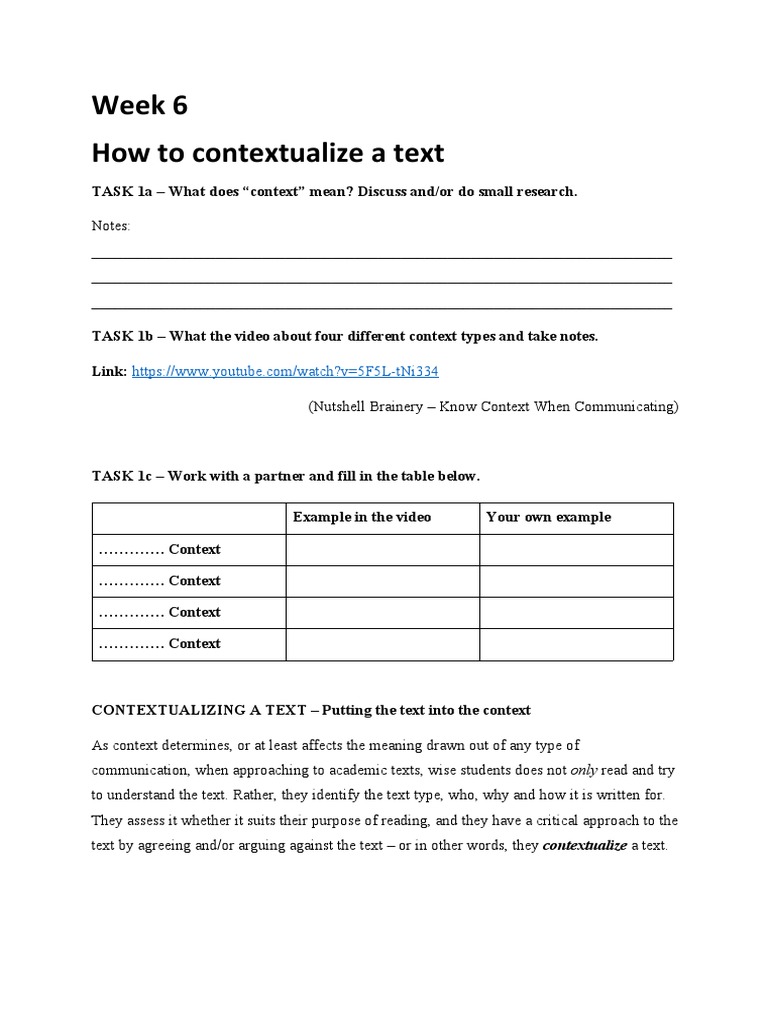 Muse How To Contextualize A Text | PDF | Spotify | You Tube