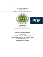 Laporan Praktikum Kimia Umum "Pengujian Larutan Asam Basa": Dosen Pengampu: Pardawati, S.Si, M.Si