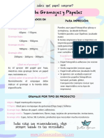 Guía completa sobre gramajes y papeles para impresión