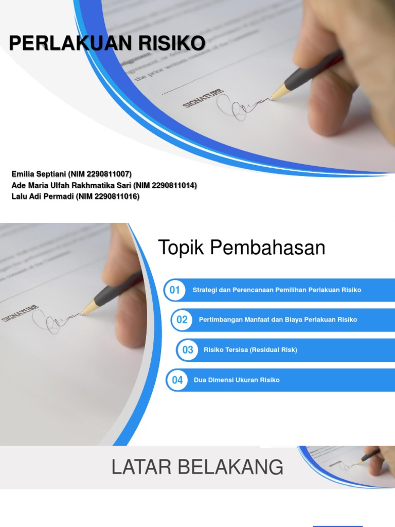 4 Strategi Utama Perlakuan Risiko | PDF