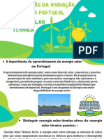A Valorização Da Radiação Solar em Portugal