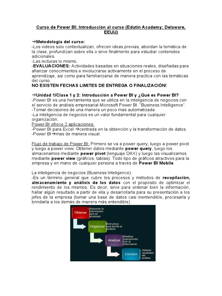 Curso de Power BI | PDF | Inteligencia de negocios | Microsoft Excel