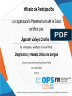 Diagnóstico y Manejo Clínico Del Dengue-Certificado Del Curso Agus