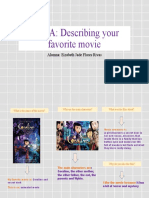 TEMA: Describing Your Favorite Movie: Alumna: Eizabeth Jade Flores Rivas