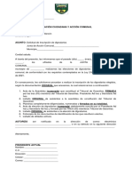 SOLICITUD de Inscripcion de Dignatarios JAC