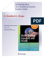 Geochemistry of Fluoride Rich Groundwater in A Weathered Granitic Rock Region, Southern India