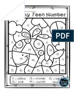 Colourv Teen Numbers