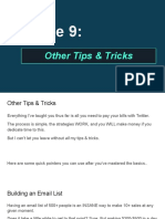 Module 9 - Other Tips & Tricks