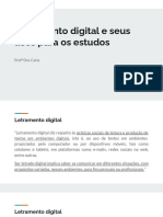 Letramento Digital e Seus Usos para Os Estudos