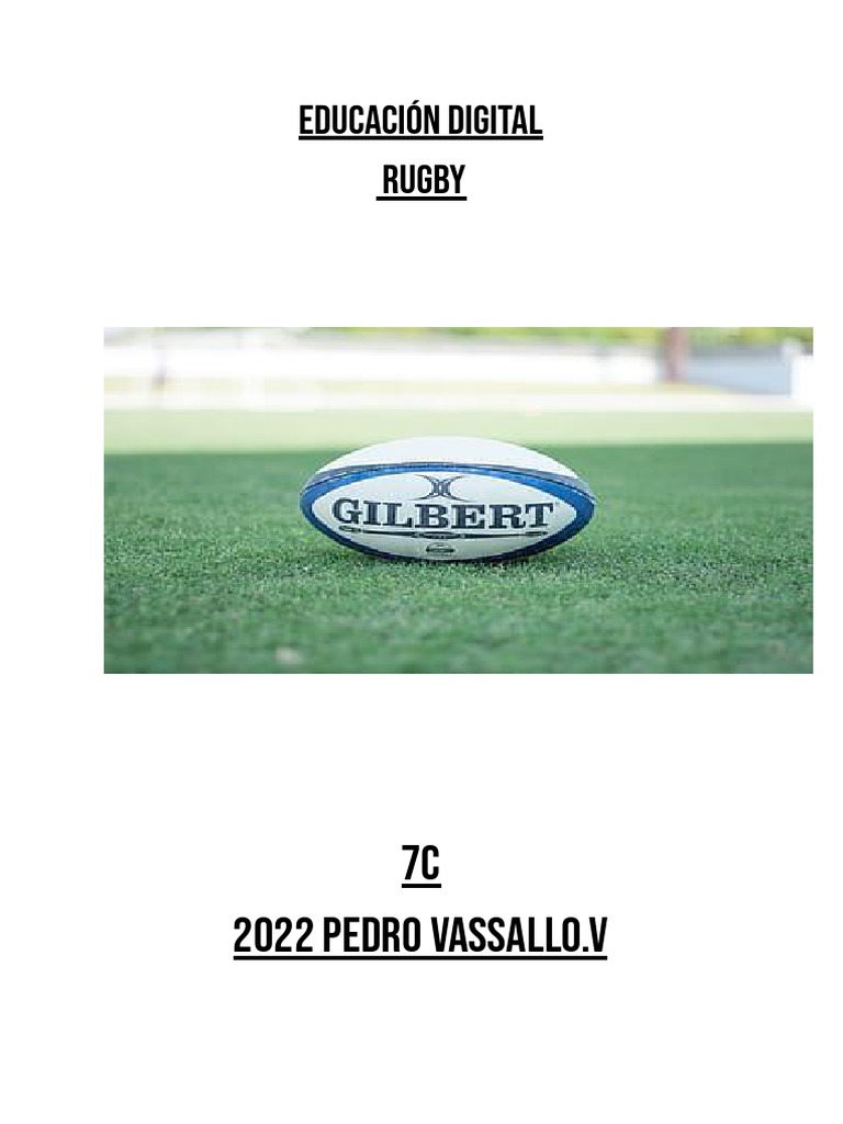 7c 2022 Pedro Vassallo.v: Educación Digital Rugby | PDF | Fútbol rugby ...