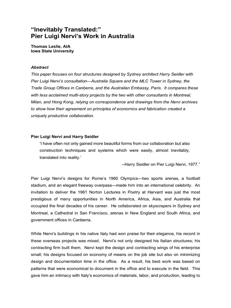  inevitably translated pier luigi nervi s work in australia pdf